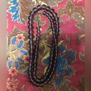 COPY - Vintage Dauplaise Amethyst Beaded Necklace